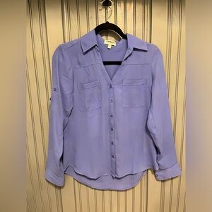 Express Portofino Shirt Periwinkle Size XS